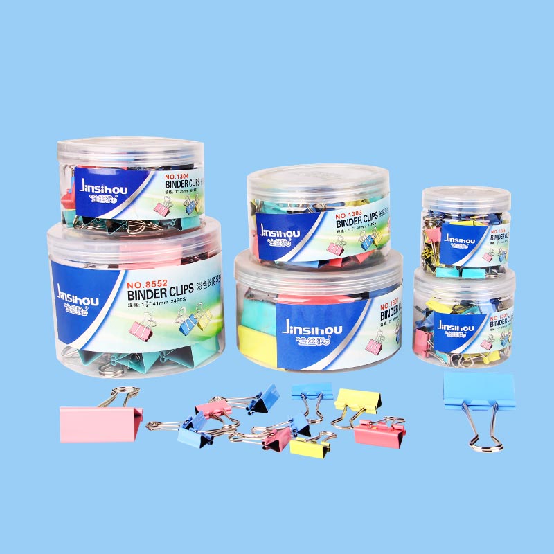 筒装彩色长尾票夹