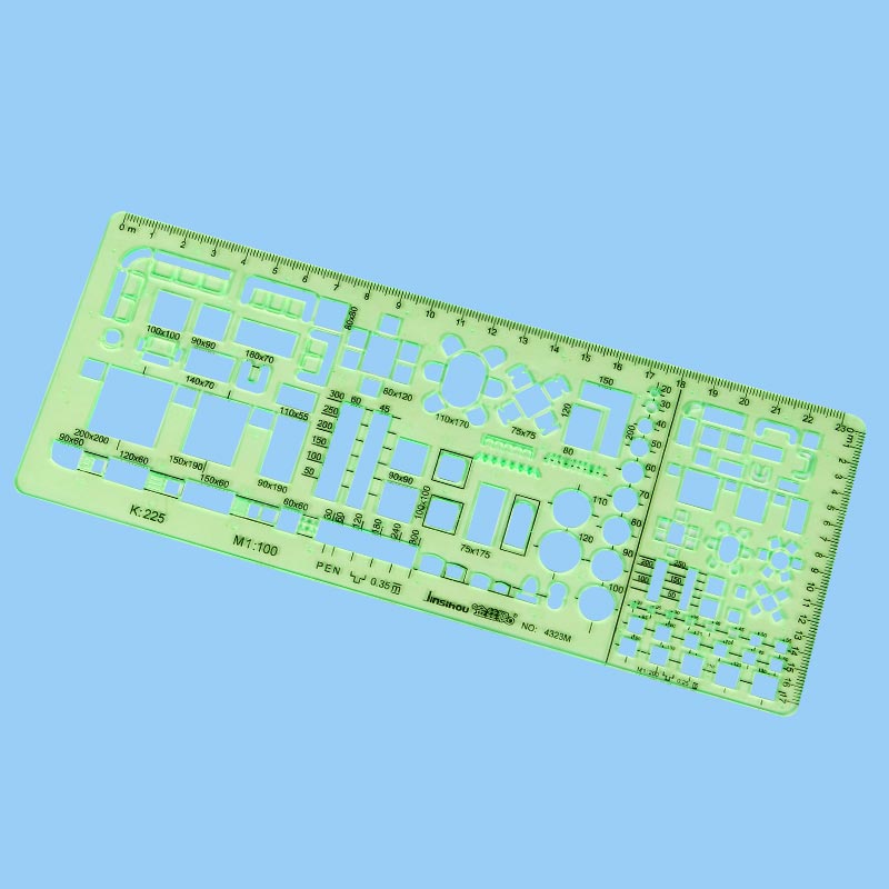 1 : 100，1 : 200 双比例建筑模板