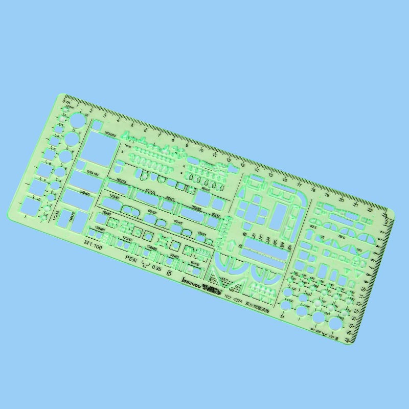 1 : 100，1 : 200 双比例建筑模板