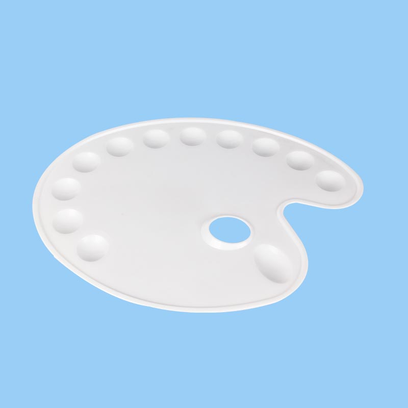 12 孔椭圆形调色板